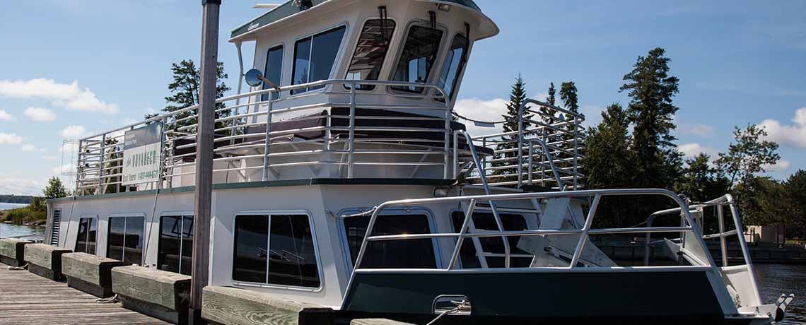 Tour boat at Rainy Lake Visitors Center 1 International Falls_John Connelly
