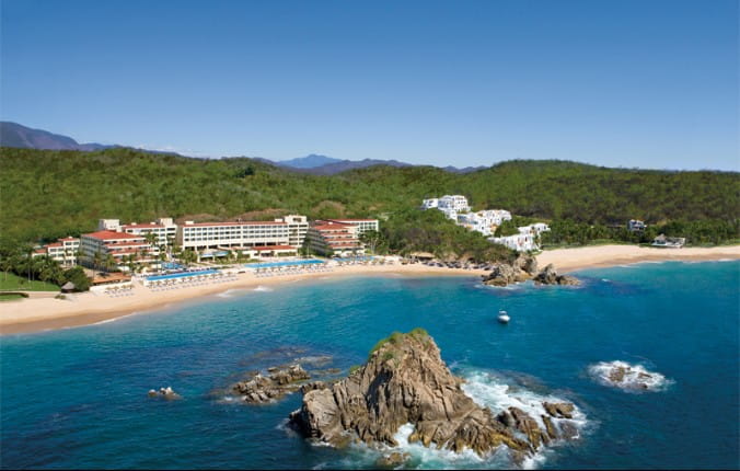 Dreams Huatulco Resort and Beach from Birds Eye View