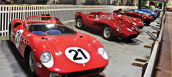 Simeone A row of European racers is led by a 1963 Ferrari 250P that won the 1963 Le Mans. Photo by Michael Milne
